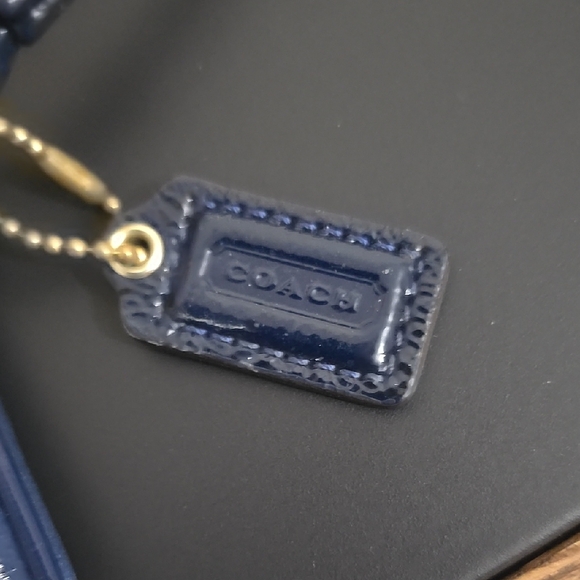 Coach Blue and Gold Women's Bag - Picture 5 of 8